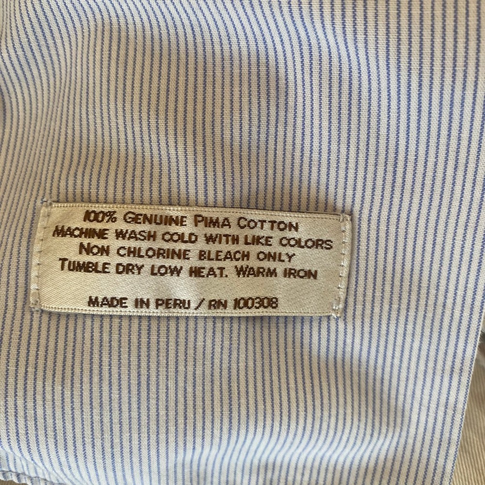 Peter Millar Mens‎ Shorts Beige Pima Cotton Flat Front Casual Chino Size 35 - Picture 4 of 4